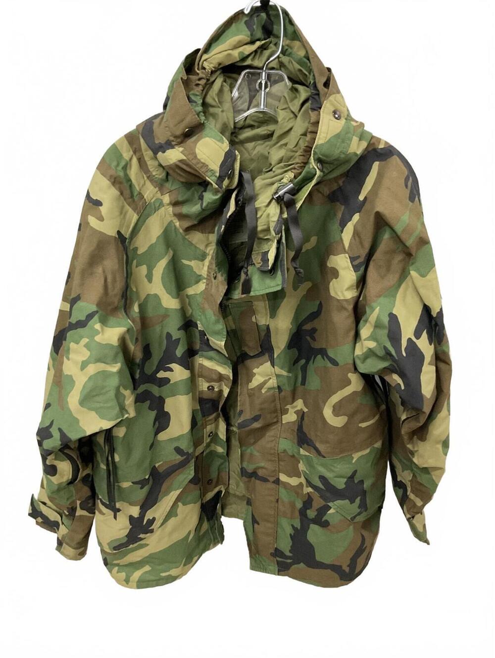 Tru-Spec Woodland Camouflage Hooded Military Utility Jacket Men's Size M